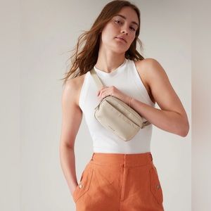 Athleta All About Crossbody Beige Belt Bag